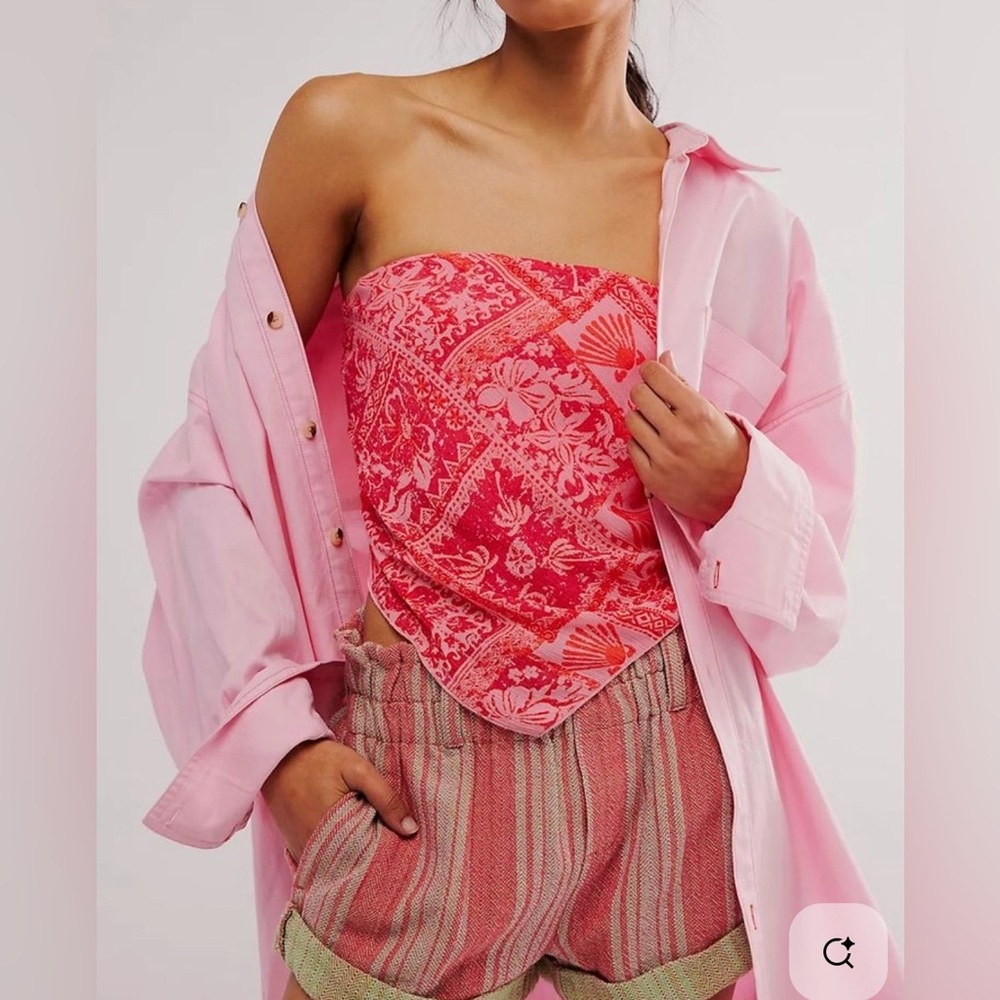 Free People One Raya Bandana Top, Size S